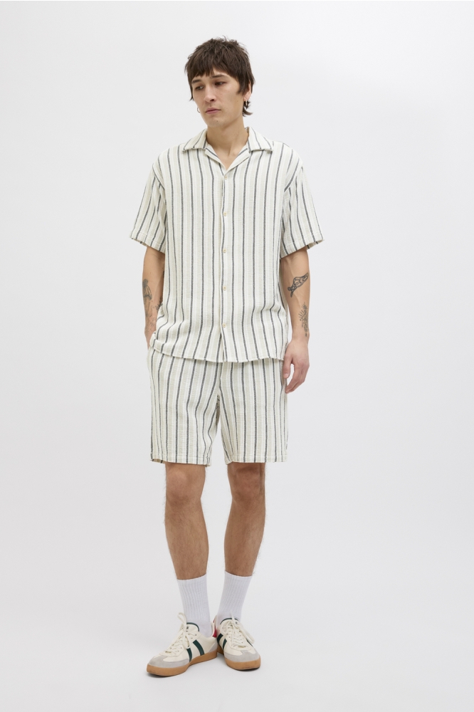 JORCOBA STRIPE RESORT SHIRT SS SN 12271060 Celadon Tint